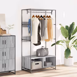 vidaXL Armadio Grigio Sonoma 90x50x180 cm in Truciolato - Vista aggiuntiva 3