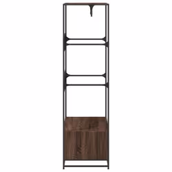 VidaXL 849298 organizzatore per conservazione da appendere Metallo, Legno Marrone - Vista aggiuntiva 5