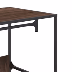 VidaXL 849298 organizzatore per conservazione da appendere Metallo, Legno Marrone - Vista aggiuntiva 7