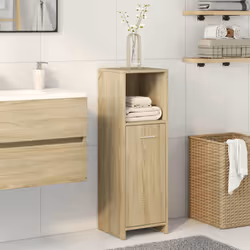 vidaXL Mobile da Bagno Rovere Sonoma 30x30x95 cm in Legno Multistrato - Vista aggiuntiva 3
