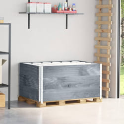 Paretali per Pallet 3pz Grigi 120x80cm Legno Massello di Pino Vidaxl 661076