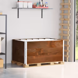 Utilizzate i nostri paretali per pallet impilabili insieme ai vostri pallet per creare rapidamente una soluzione pratica ed e ...