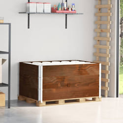 Vidaxl - Paretali per Pallet 3pz Marroni 120x80cm Legno Massello di Pino 783518