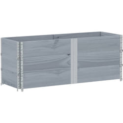 Vidaxl - Paretali per Pallet 3pz Grigi 150x50cm Legno Massello di Pino