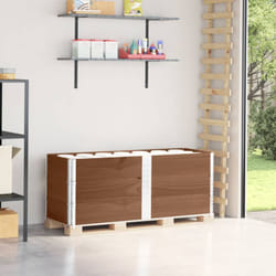 Paretali per Pallet 3pz Marroni 150x50cm Legno Massello di Pino vidaXL180111