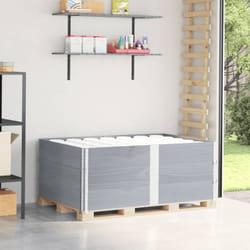 Paretali per Pallet 3pz Grigi 150x100cm Legno Massello di Pino vidaXL769845