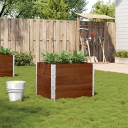 Vidaxl - Fioriera da Giardino Marrone 80x60 cm Legno Massello di Pino 686916
