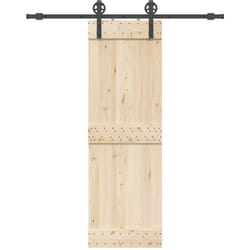 Kit di Binari per Porte Scorrevoli 183 cm Acciaio Nero - Vidaxl