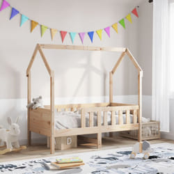Giroletto Casetta per Bambini 80x160 cm Legno Massello di Pino Vidaxl 679147