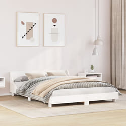 vidaXL Letto senza Materasso Bianco 160x200 cm Legno Massello di Pino
