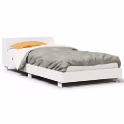 vidaXL Letto senza Materasso Bianco 90x200 cm Legno Massello di Pino - Vista aggiuntiva 2