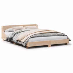 vidaXL Letto senza Materasso 140x190 cm in Legno Massello di Pino - Vista aggiuntiva 2