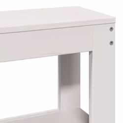 VidaXL 850897 testiera e pedana Bianco - Vista aggiuntiva 7