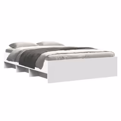 vidaXL Giroletto Bianco 135x190 cm in Legno Multistrato - Vista aggiuntiva 3