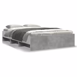 vidaXL Giroletto Grigio Cemento 135x190 cm in Legno Multistrato - Vista aggiuntiva 2