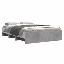 vidaXL Giroletto Grigio Cemento 135x190 cm in Legno Multistrato - Vista aggiuntiva 3