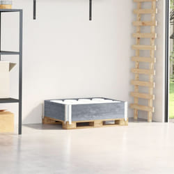 Vidaxl - Paretale per Pallet Grigio 80x60 cm in Legno Massello di Pino 911188