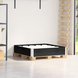 Vidaxl - Paretale per Pallet Nero 100x100 cm in Legno Massello di Pino 864835
