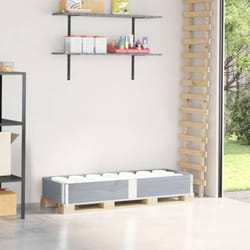 Vidaxl - Paretale per Pallet Grigio 150x50 cm in Legno Massello di Pino 497130
