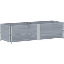 Vidaxl - Paretali per Pallet 2pz Grigi 150x50cm Legno Massello di Pino
