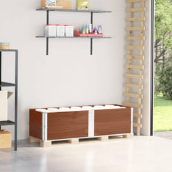 Paretali per Pallet 2pz Marroni 150x50cm Legno Massello di Pino Vidaxl 563295
