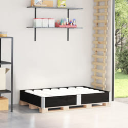 Vidaxl - Paretale per Pallet Nero 150x100 cm in Legno Massello di Pino 730138
