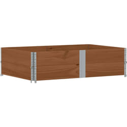 Paretali per Pallet 2pz Marroni 150x100cm Legno Massello Pino Vidaxl