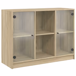 vidaXL Credenza Rovere Sonoma 102x37x75,5 cm in Legno Multistrato - Vista aggiuntiva 2