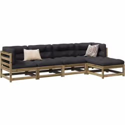 Questo set di divani da giardino è il complemento perfetto al vostro cortile, terrazza o patio, e offre uno spazio confortevo ...