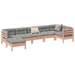 Set Divani Giardino 7 pz Cuscini Legno Massello Abete Douglascod mxl 116626