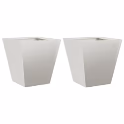 vidaXL Fioriere da Giardino 2 pz 30x30x30 cm in Acciaio Zincato - Vista aggiuntiva 2