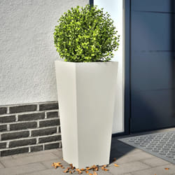 Vidaxl - Fioriere da Giardino 2 pz Bianche 35x35x75 cm in Acciaio 953969