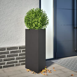 Vidaxl - Fioriere da Giardino 2 pz Nere Triangolari 40x34,5x70cm Acciaio 329749