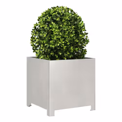 VidaXL Fioriere da Giardino 2 pz 40x40x40 cm in Acciaio Inox - Vista aggiuntiva 4