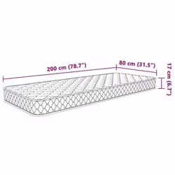VidaXL 4013418 materasso Singolo/Grandezza intera High density foam mattress - Vista aggiuntiva 7