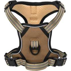 Pettorina per Cani con Strisce Riflettenti Regolabile Marrone l Vidaxl 458779