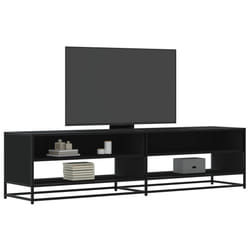 vidaXL Mobile Porta TV Nero 180,5x40x46 cm in Truciolato