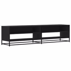 vidaXL Mobile Porta TV Nero 180,5x40x46 cm in Truciolato - Vista aggiuntiva 2