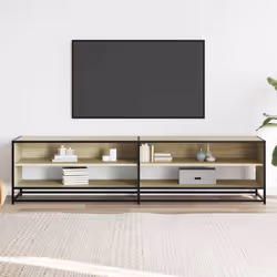 vidaXL Mobile Porta TV Rovere Sonoma 180,5x40x46 cm in Truciolato - Vista aggiuntiva 3