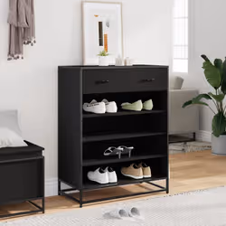 VidaXL 3300875 scarpiera Nero - Vista aggiuntiva 3