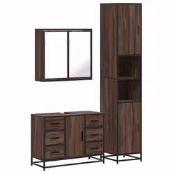 VidaXL 3301084, Marrone, Metallo, Legno, 60 kg, 800 mm, 330 mm, 600 mm