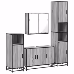 VidaXL 3301193, Grigio, Quercia, Metallo, Legno, 60 kg, 900 mm, 330 mm, 600 mm