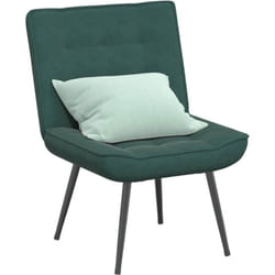 Vidaxl - Sedia Relax 64x74x84 cm Verde Scuro in Velluto