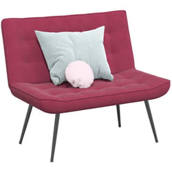 Panca Rosso Vino 110x74x84 cm in Velluto Vidaxl 794981