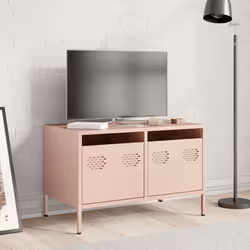 vidaXL Mobile TV Rosa 68x39x43,5cm in Acciaio Laminato a Freddo - Vista aggiuntiva 3