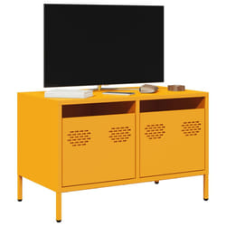 vidaXL Mobile TV Giallo Senape 68x39x43,5cm Acciaio Laminato a Freddo