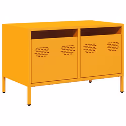 vidaXL Mobile TV Giallo Senape 68x39x43,5cm Acciaio Laminato a Freddo - Vista aggiuntiva 2
