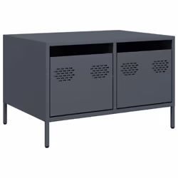 vidaXL Mobile TV Antracite 68x50x43,5 cm in Acciaio Laminato a Freddo - Vista aggiuntiva 2