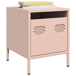 vidaXL Comodino Rosa 35x39x43,5 cm in Acciaio