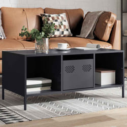 vidaXL Tavolino Antracite 101,5x50x43,5cm in Acciaio Laminato a Freddo